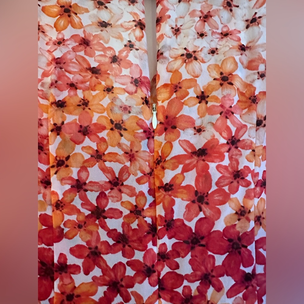 Calvin Klein Floral Midi Dress Size 6 - Picture 6 of 6
